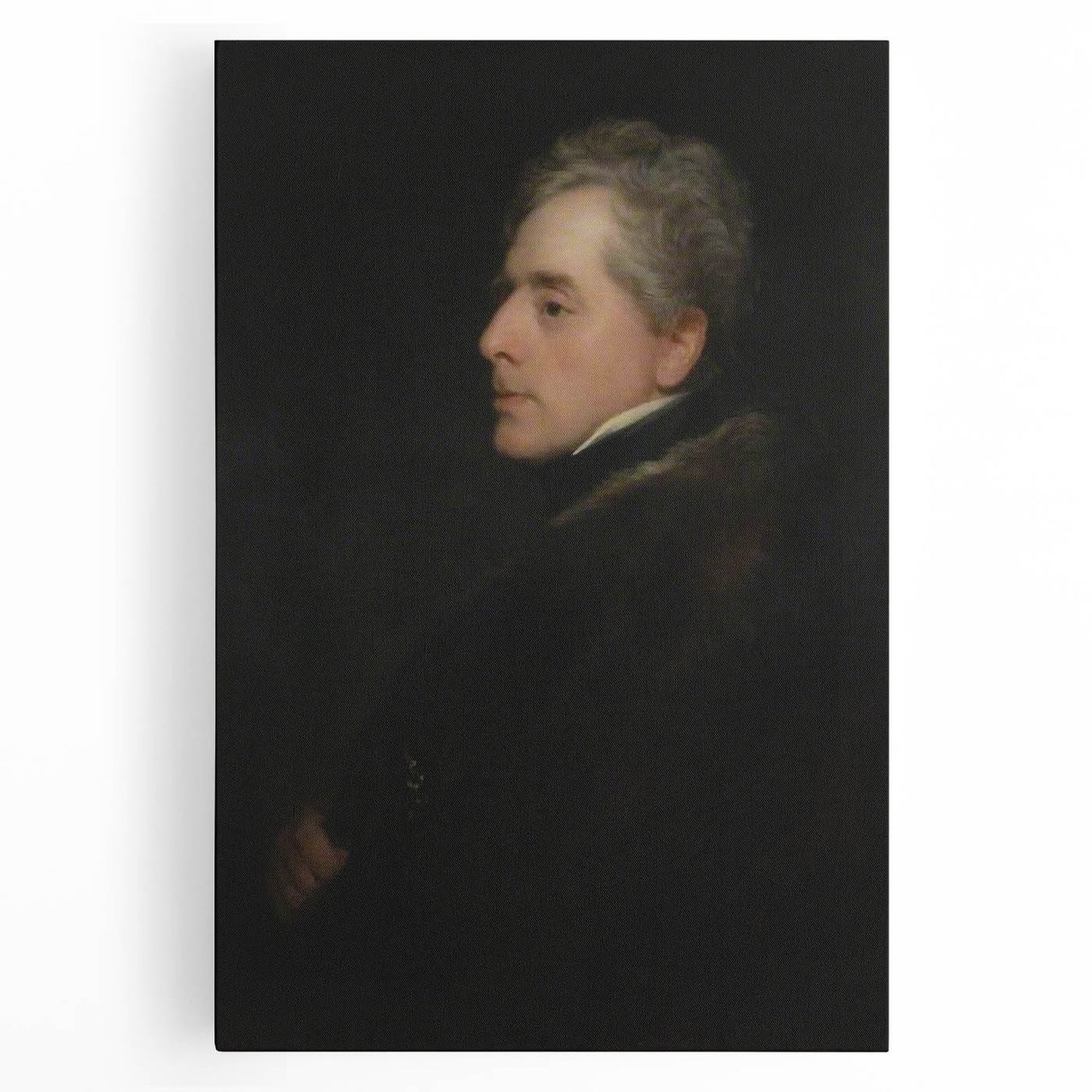 Dark Academia Wall Art - Vintage Gothic Portrait of a Noble Gentleman