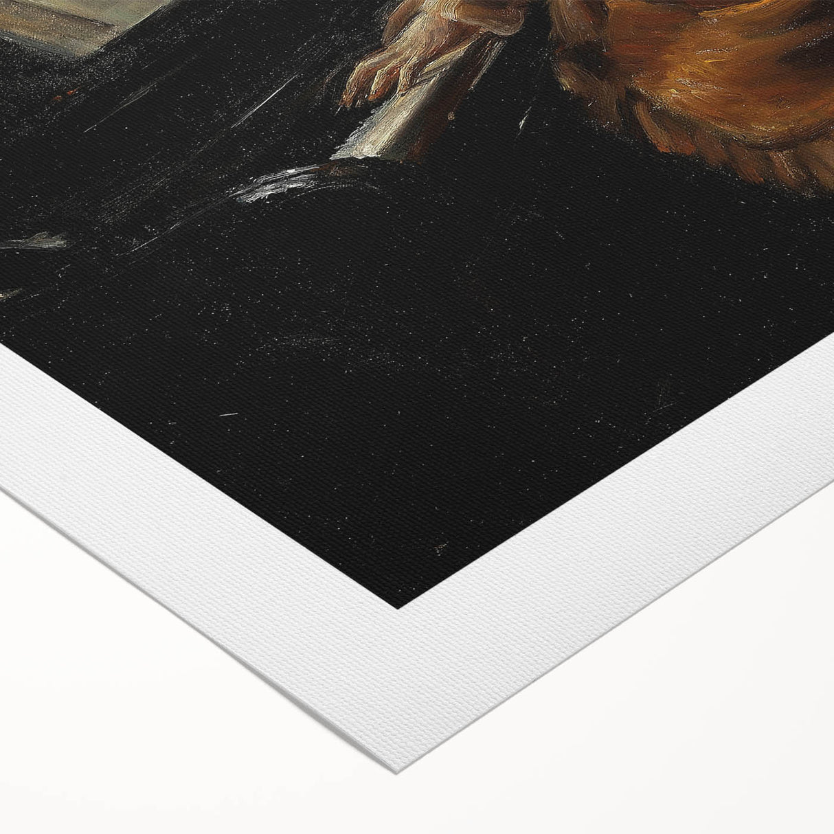 Dark Academia Wall Art - Vintage Gothic Woman Playing Piano by Candlelight