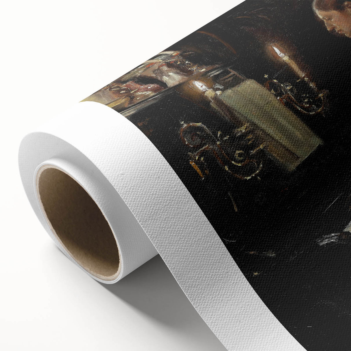 Dark Academia Wall Art - Vintage Gothic Woman Playing Piano by Candlelight