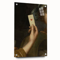 Dark Academia Wall Art - Vintage Gothic Hand Holding a Heart Card