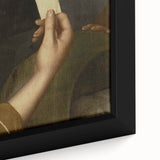 Dark Academia Wall Art - Vintage Gothic Hand Holding a Heart Card