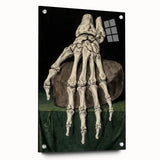 Dark Academia Wall Art - Gothic Skeleton Hand for Moody Aesthetic Decor