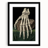 Dark Academia Wall Art - Gothic Skeleton Hand for Moody Aesthetic Decor