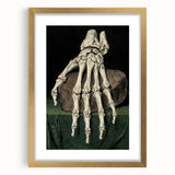 Dark Academia Wall Art - Gothic Skeleton Hand for Moody Aesthetic Decor