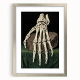 Dark Academia Wall Art - Gothic Skeleton Hand for Moody Aesthetic Decor