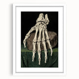 Dark Academia Wall Art - Gothic Skeleton Hand for Moody Aesthetic Decor