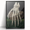 Dark Academia Wall Art - Gothic Skeleton Hand for Moody Aesthetic Decor