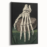 Dark Academia Wall Art - Gothic Skeleton Hand for Moody Aesthetic Decor