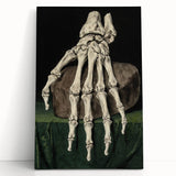 Dark Academia Wall Art - Gothic Skeleton Hand for Moody Aesthetic Decor