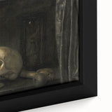 Dark Academia Wall Art: Gothic Skull Print for Moody Aesthetic Decor