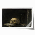Dark Academia Wall Art: Gothic Skull Print for Moody Aesthetic Decor
