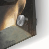 Dark Academia Wall Art - Vintage Gothic Woman in Profile from Behind