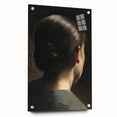 Dark Academia Wall Art - Vintage Gothic Woman in Profile from Behind