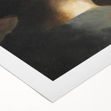 Dark Academia Wall Art - Vintage Gothic Woman in Profile from Behind