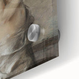 Dark Academia Wall Art - Vintage Gothic Woman Holding Vase in Thought