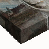 Dark Academia Wall Art - Vintage Gothic Woman Holding Vase in Thought