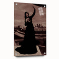 Dark Academia Wall Art - Vintage Gothic Print of Mysterious Woman in Black