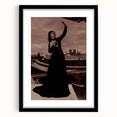 Dark Academia Wall Art - Vintage Gothic Print of Mysterious Woman in Black
