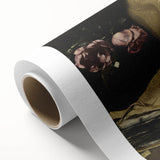 Dark Academia Wall Art – Skull Still Life with Hourglass and Flowers