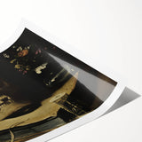 Dark Academia Wall Art – Skull Still Life with Hourglass and Flowers