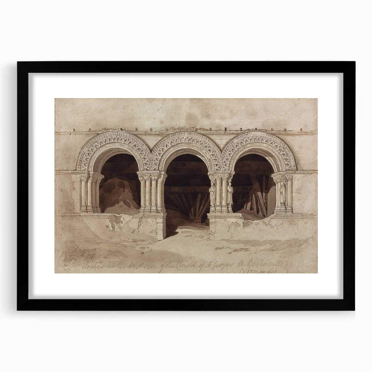 Dark Moody Wall Art - Ancient Archways Study - Timeless Dark Prints