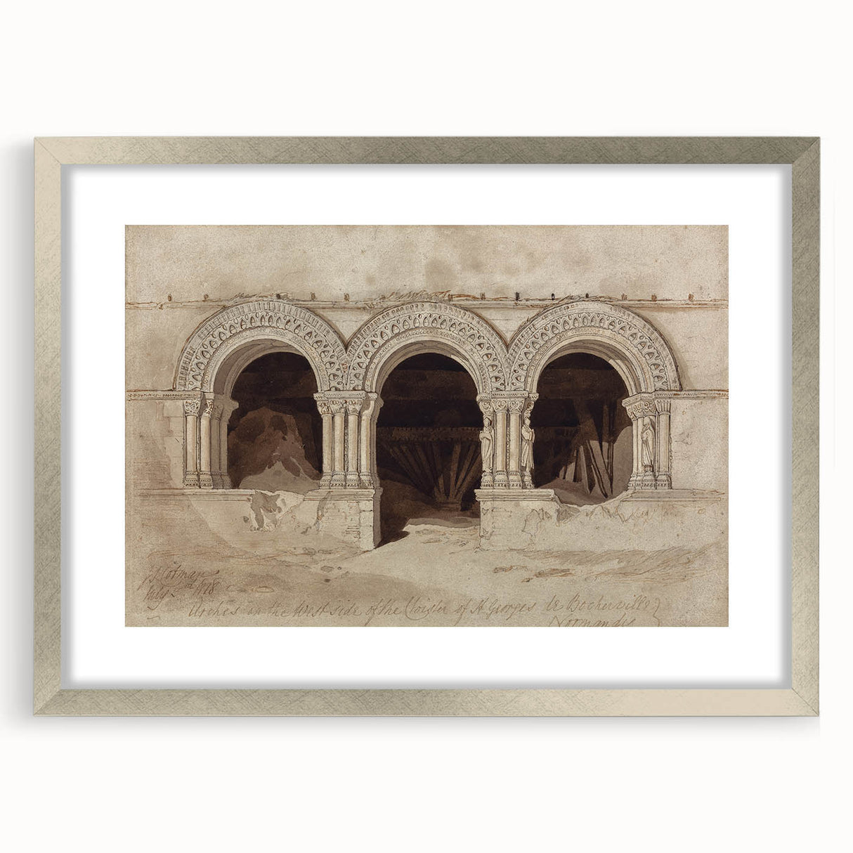 Dark Moody Wall Art - Ancient Archways Study - Timeless Dark Prints