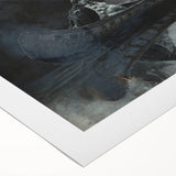 Dark Moody Wall Art - Moonlit River Journey - Moody Interior Art
