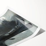 Dark Moody Wall Art - Moonlit River Journey - Moody Interior Art