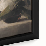 Dark Moody Still Life: White Flower in Vase Wall Art for Home Decor
