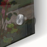 Dark Moody Floral Art: Red Flower Landscape Print for Home Decor