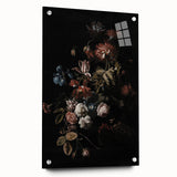 Dramatic Dark Floral Art: Moody Bouquet Wall Print for Interior Decor