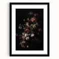 Dramatic Dark Floral Art: Moody Bouquet Wall Print for Interior Decor