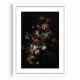 Dramatic Dark Floral Art: Moody Bouquet Wall Print for Interior Decor