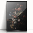 Dramatic Dark Floral Art: Moody Bouquet Wall Print for Interior Decor