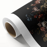 Dramatic Dark Floral Art: Moody Bouquet Wall Print for Interior Decor