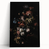 Dramatic Dark Floral Art: Moody Bouquet Wall Print for Interior Decor