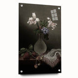 Dark Moody Wall Art: Dramatic Floral Still Life for Timeless Interiors