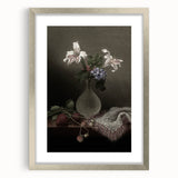 Dark Moody Wall Art: Dramatic Floral Still Life for Timeless Interiors