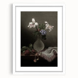 Dark Moody Wall Art: Dramatic Floral Still Life for Timeless Interiors