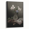 Dark Moody Wall Art: Dramatic Floral Still Life for Timeless Interiors