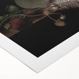 Dark Moody Wall Art: Dramatic Floral Still Life for Timeless Interiors