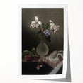 Dark Moody Wall Art: Dramatic Floral Still Life for Timeless Interiors