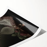 Dark Moody Wall Art: Dramatic Floral Still Life for Timeless Interiors