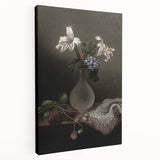 Dark Moody Wall Art: Dramatic Floral Still Life for Timeless Interiors