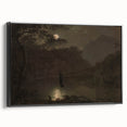 Dark Moody Wall Art - Atmospheric Moonlit Landscape for Timeless Decor