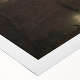 Dark Moody Wall Art - Atmospheric Moonlit Landscape for Timeless Decor