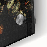 Dark Moody Wall Art - Timeless Floral Arrangement for Dramatic Decor