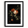 Dark Moody Wall Art - Timeless Floral Arrangement for Dramatic Decor