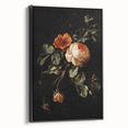 Dark Moody Wall Art - Timeless Floral Arrangement for Dramatic Decor