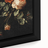 Dark Moody Wall Art - Timeless Floral Arrangement for Dramatic Decor